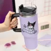Paladone Hello Kitty Kuromi 900ml izoliuotas puodelis ir šiaudelis
