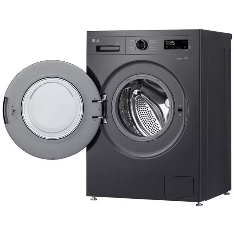 LG Skalbimo mašina | F4X1009NMB | Energijos efektyvumo klasė A | Priekinis pakrovimas | Skalbimo talpa 9 kg | 1400 aps./min. | Gylis 55 cm | Plotis 60 cm | Ekranas | LED | Garų funkcija | Tiesioginė pavara
