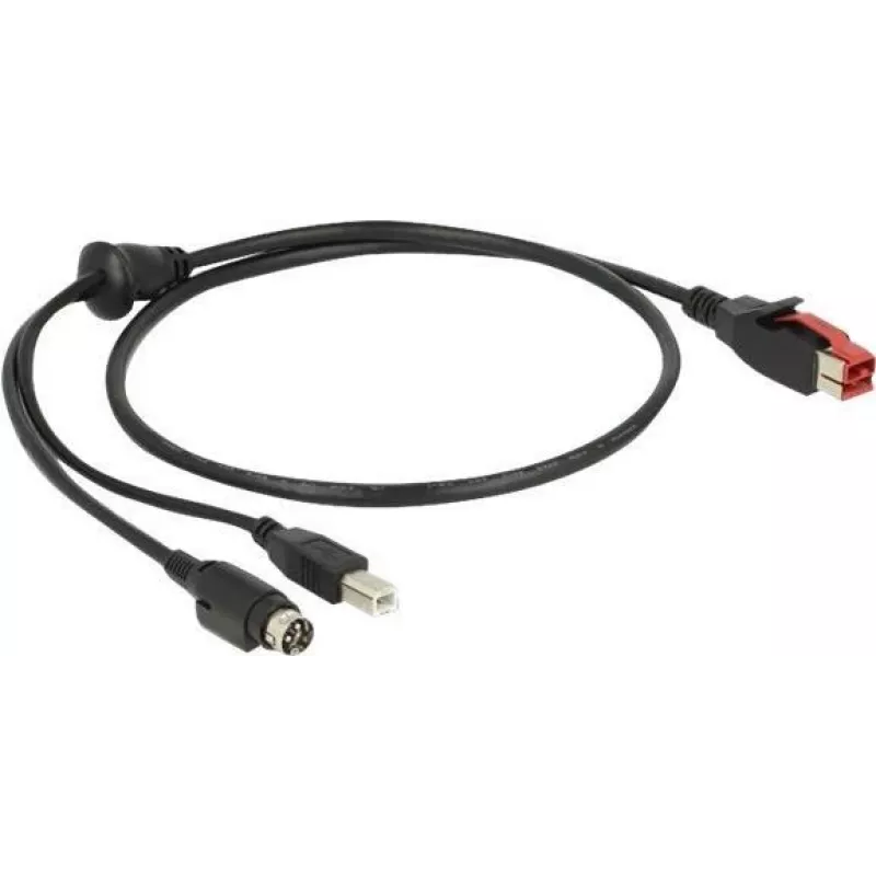 USB laidas DeLOCK 85487 USB 2.0 1 m USB B juodas