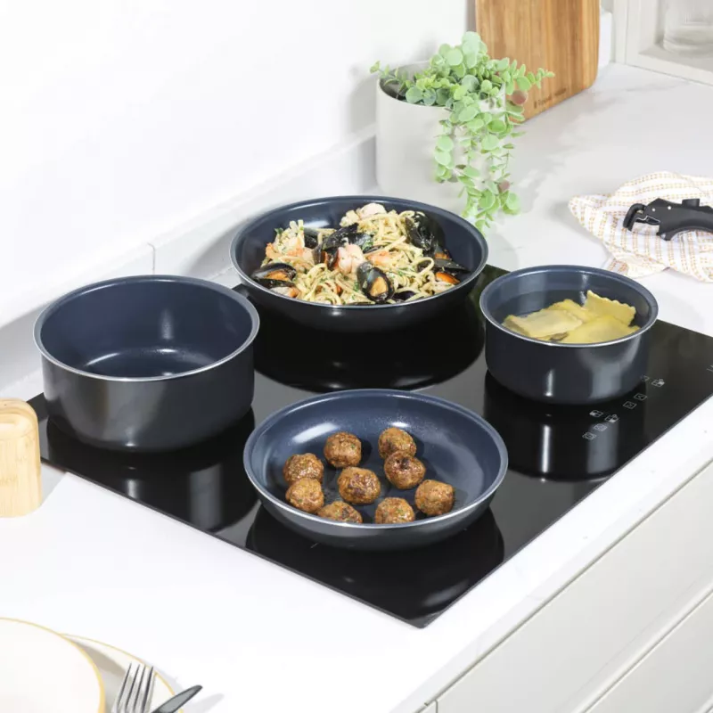 Indų rinkinys Russell Hobbs RH03319EU7, 5 dalių nelipnios keptuvės, tinkamos plauti indaplovėje
