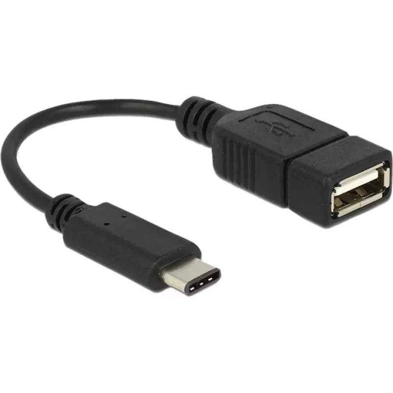 USB laidas DeLOCK 65579 USB 2.0 0,15 m USB C USB A juodas
