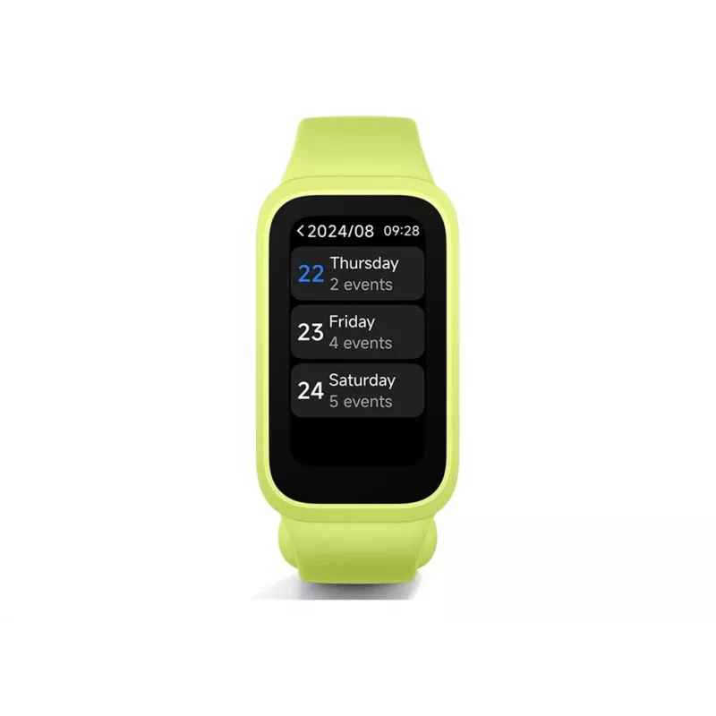 Fitness apyrankė Xiaomi 9 Active Green — pulso matuoklis, aktyvumo stebėjimo priemonė, modelis 70783