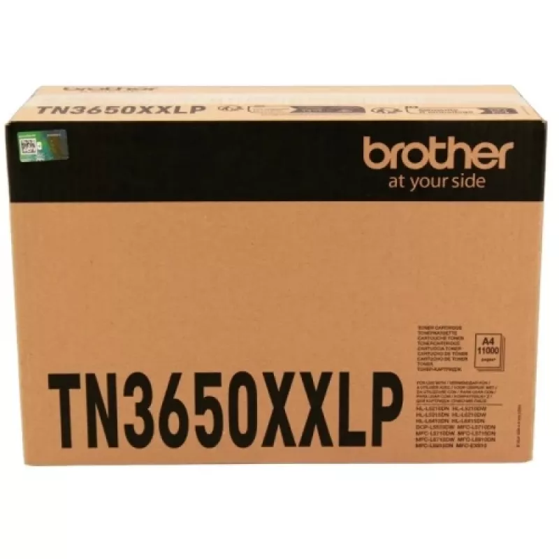 Brother TN-3650XXLP toner kasetė, skirta DCP-L5510, HL-L5210, HL-L5215 — suderinama kontraktinė TN3600XXL