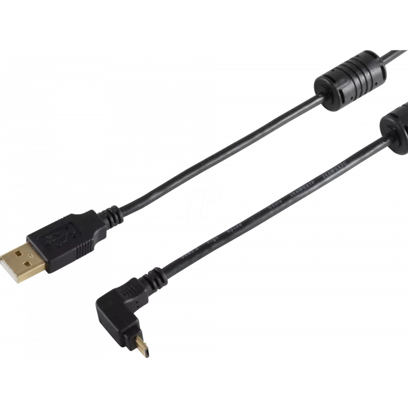 shiverpeaks BS13-10002 USB laidas 1 m USB 2.0 USB A Micro-USB B juodas (BS13-10002)
