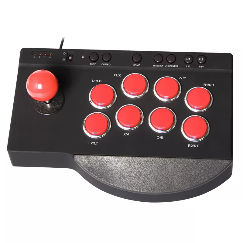 Fightstick Subsonic SA5662 juoda raudona Bluetooth USB PlayStation 4