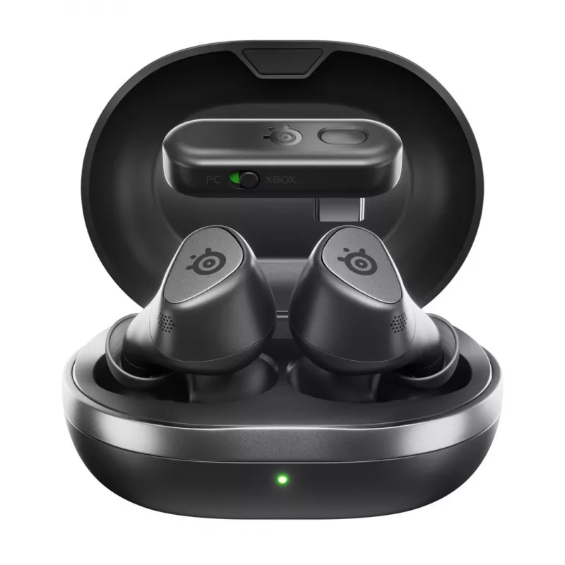 Steelseries Arctis Gamebuds ausinės bevielės į ausis įdedamos žaidimų Bluetooth juodos