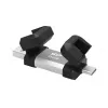 USB atmintukas Silicon Power 256 GB USB Type-A / USB Type-C, aliuminis-guminis dangtelis