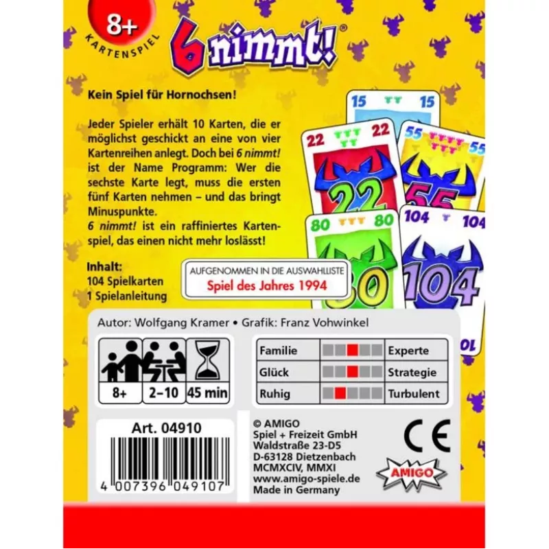 Amigo 6 nimmt!, kortų žaidimas
