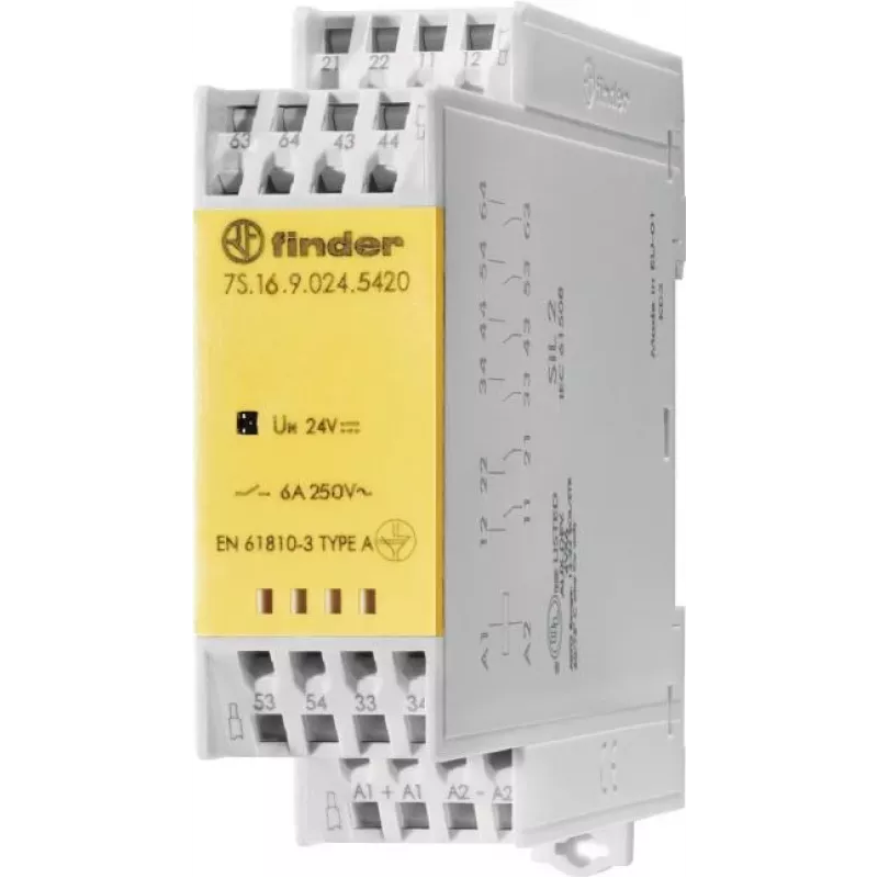 Finder Relay Module 1S, 1 NC, 6A 7S.16.9.024.5420 (7S1690245420)