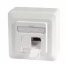 EFB-Elektronik duomenų lizdas Cat.6A 500MHz viršutinis/apatinis, paviršinis montavimas, 2xRJ45, RAL9010 Gamintojas: EFB Elektronik (ET-25133AV5-R)
