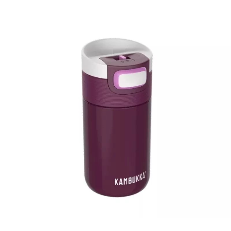 Šiluminis puodelis Kambukka Etna 300 ml — 18/10 nerūdijantis plienas, vakuuminė izoliacija, nepralaidus purslams, Snapclean dangtelis