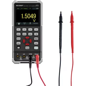 VOLTCRAFT DSO-2202H + AFG rankinis osciloskopas 200 MHz 2 kanalų 1 GSa/s 8 kpts 8 bitų rankinis prietaisas 1 vnt. (VC-13438620)