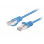 Lanberg Cat6 RJ-45 kabelio laidas PCF6-20CC-0050-B, 0,5 m, U/UTP, 250 MHz, CCA, mėlynas