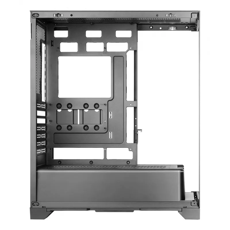 TACENS Mars Gaming MCPRISMA Midi Tower kompiuterio korpusas, juodas, grūdintas stiklas, palaiko ATX/Micro-ATX/Mini-ITX, 2x3,5 colių + 2x2,5 colių lizdai