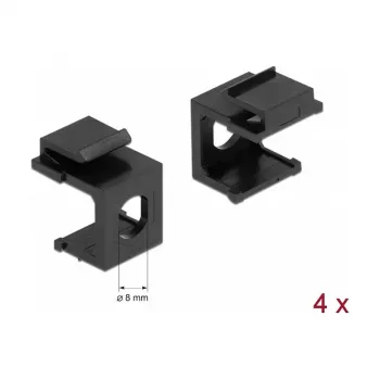 Montavimo komplektas DELOCK 86810, juodas — DELOCK 86810 montavimo priedai