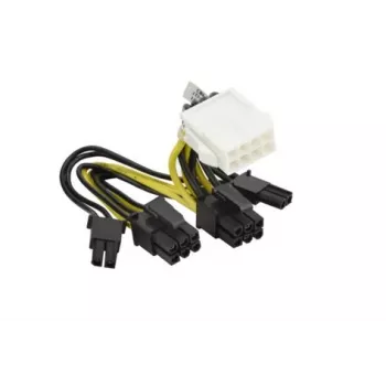 0,05 m 8 kontaktų į 2x 6+2 kontaktų GPU laidas G291-281 CBL-PWEX-1040