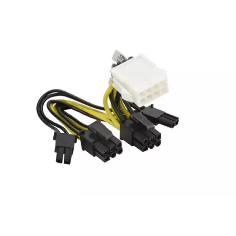 0,05 m 8 kontaktų į 2x 6+2 kontaktų GPU laidas G291-281 CBL-PWEX-1040