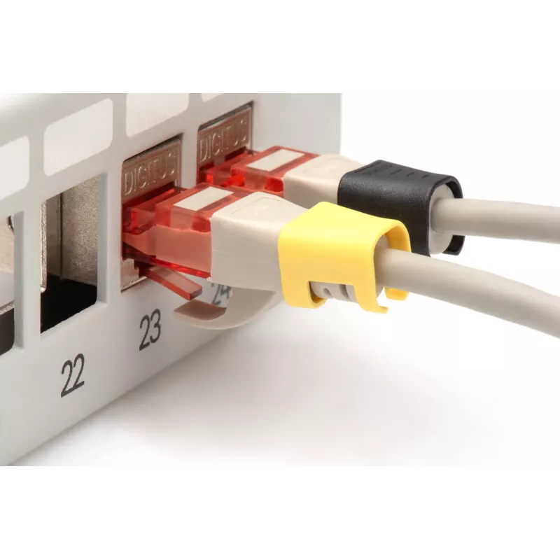 Spalvų žymėjimo spaustukas Digitus A-CC-M Asorti spalvų PVC 100 vnt.