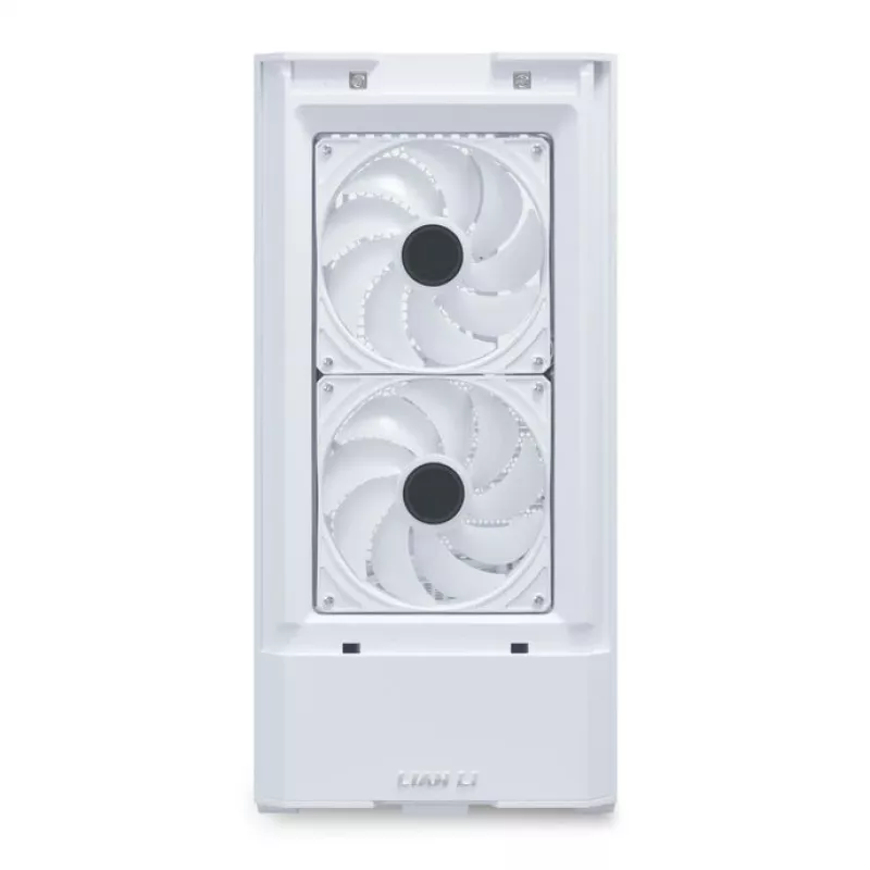 MidiTower PC korpusas Lian Li LANCOOL 207 — baltas, permatomas skydelis, palaiko ATX/MicroATX/MiniITX, be maitinimo bloko