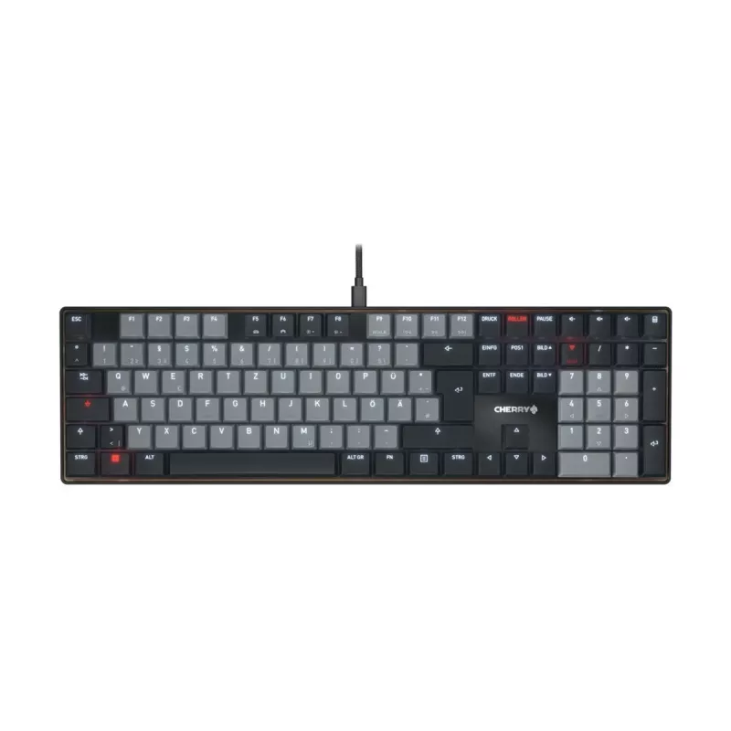 Mechaninė klaviatūra Cherry KC 500 MX LP USB-C žemo profilio su Cherry MX jungikliais
