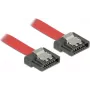 SATA laidas DeLOCK 0,7 m SATA III 7 kontaktų raudonas