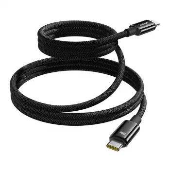 USB-C į USB-C įkrovimo laidas Baseus Tungsten Gold 100W 1 m, juodas, nailoninis