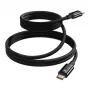 USB-C į USB-C įkrovimo laidas Baseus Tungsten Gold 100W 1 m, juodas, nailoninis