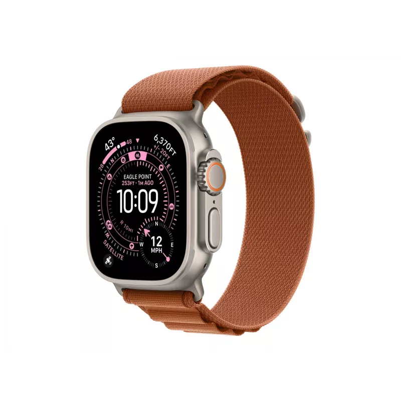Apple MFTC4ZM/A išmanieji nešiojami aksesuarai – apyrankė ruda, titanas, poliesteris, spandeksas