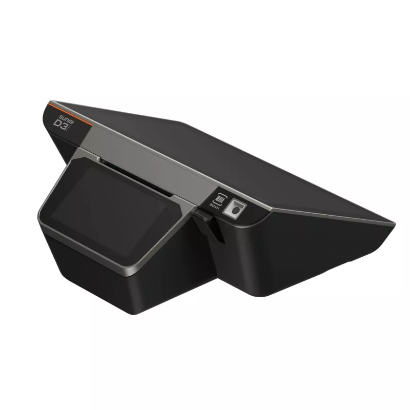 POS terminalas SUNMI D3 MINI 10,1 colio projekcinis talpinis jutiklinis ekranas su USB ir Bluetooth ryšiu