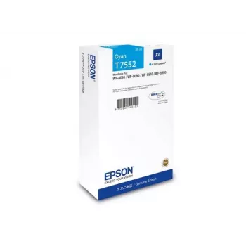 Rašalo kasetė Epson C13T75524N (Originali, XL didelio našumo) Žydra, skirta WF-8XXX serijai