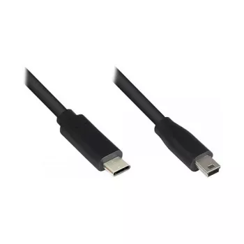Good Connections USB2.0 laidas C-Mini B5pol. juodas 5m