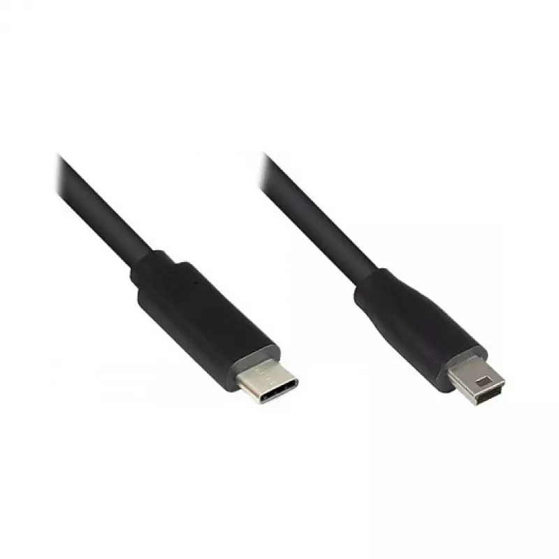 Good Connections USB2.0 laidas C-Mini B5pol. juodas 5m