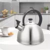 Virdulys Maestro MR1302 nerūdijančio plieno 2,5 l, tinkamas indukcijai, atverčiamas švilpukas, juoda rankena