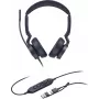Headset Yealink UH46 Dual Teams USB-C/A — laidinės USB ausinės su dvigubu ryšiu kompiuteriui ir mobiliems, sertifikuotos Microsoft Teams, su triukšmą mažinančiu mikrofonu
