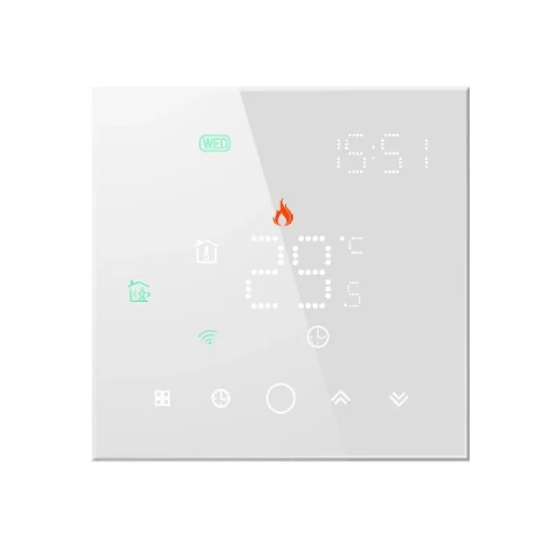 TUYA programuojamas termostatas WiFi, balta