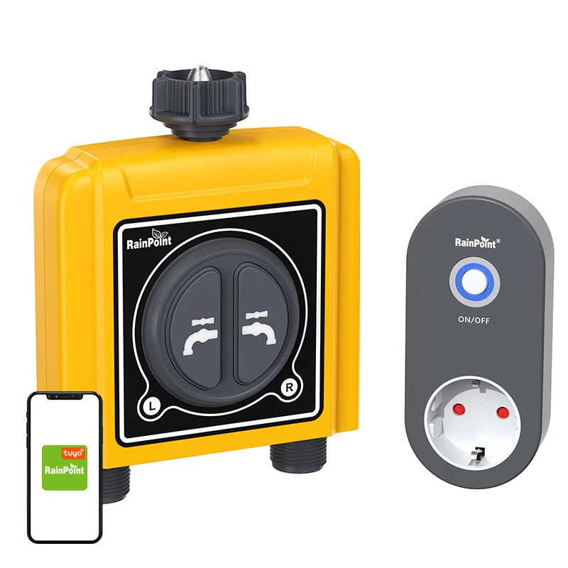 Laistymo valdiklis RainPoint TTV203FRF 2 zonų su programėlės palaikymu, modelis TTV203FRF