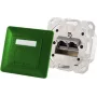 Kištukinis lizdas 2 x RJ-45 ShiverPeaks 74280-G, Cat6a, 500 MHz, metalinis korpusas, žalias