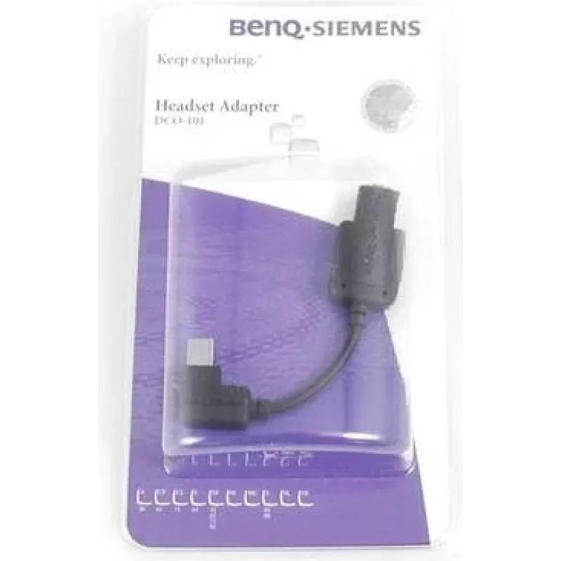 BenQ Siemens ausinių adapteris DCO-100, juodas, lizdinė pakuotė (DCO-100)