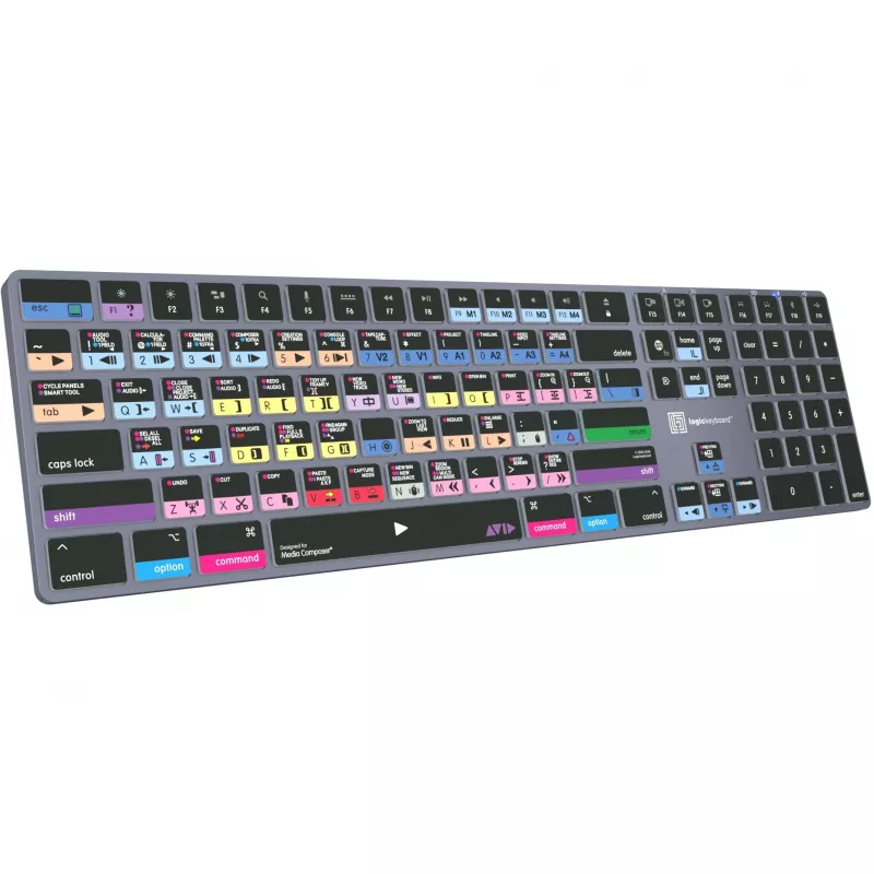 Logickeyboard Avid Media Composer - Pro Titan UK Mac - klaviatūra - QWERTY