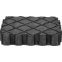 Guminė atrama ks tools 160.0391, universali atraminė pagalvėlė 155×125×35 mm