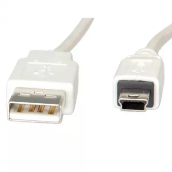 VALUE - USB laidas - USB (M) į Mini-USB, Type B (M) - USB 2.0 - 80 cm - Baltas (11.99.8708)