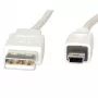 VALUE - USB laidas - USB (M) į Mini-USB, Type B (M) - USB 2.0 - 80 cm - Baltas (11.99.8708)