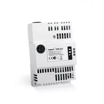Nepertraukiamo maitinimo šaltinis SATEL APS-412 12 V 4 A, kompaktiškas pilkas, 77×59×122 mm
