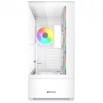 PC korpusas Sharkoon AK6 RGB, ATX, balta