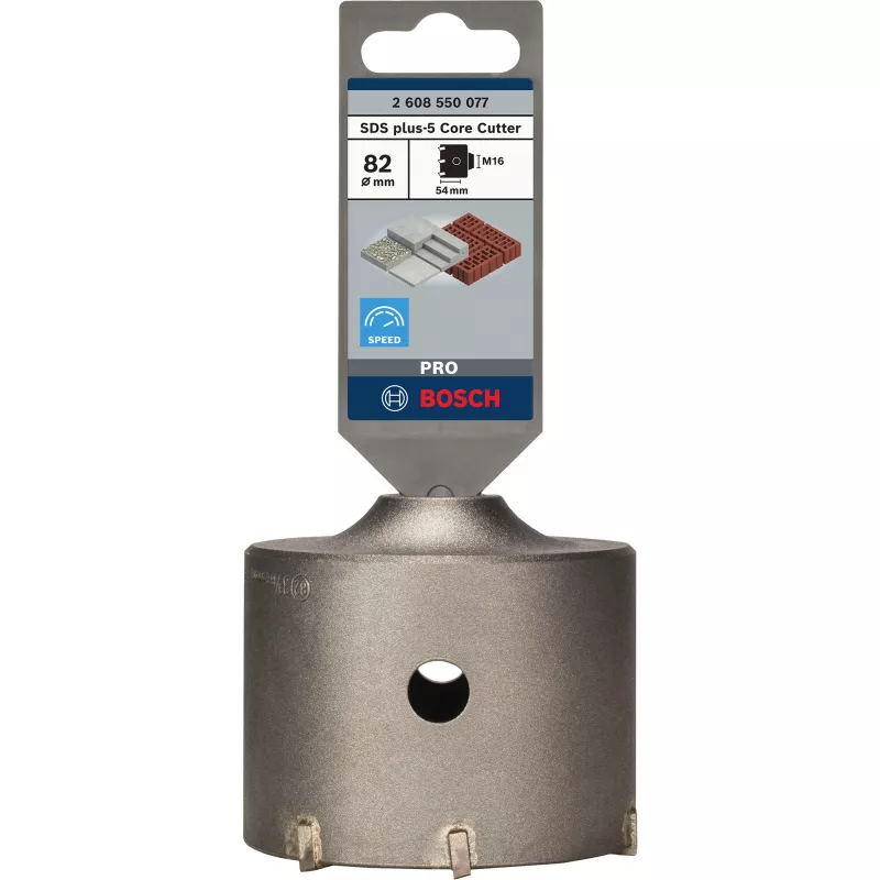 PRO SDS plus-5 šerdinis grąžtas tuščiaviduris, Ø 82mm