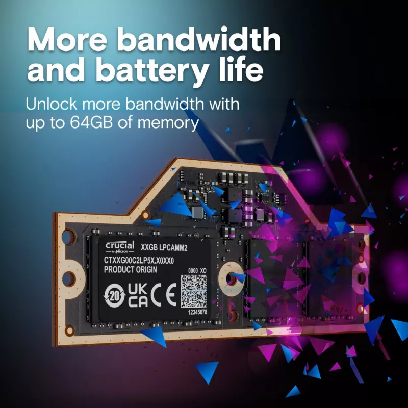 Atminties modulis Crucial LPDDR5X 32GB 7500 MT/s