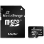 MediaRange MR945 - „Flash“ atminties kortelė (su microSDXC-SD adapteriu) - 128GB - UHS-I / Class10 - microSDXC - Juoda (MR945)