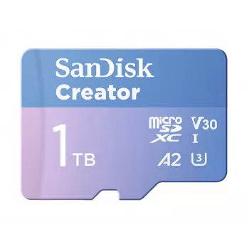 SanDisk Creator MicroSD atminties kortelė 1 TB didelis perdavimo greitis iki 190 MB/s