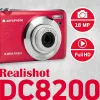 AgfaPhoto Compact Realishot DC8200 1/3.2 Kompaktiška kamera 18 MP CMOS 4896 x 3672 pikseliai Raudona (DC8200RD)