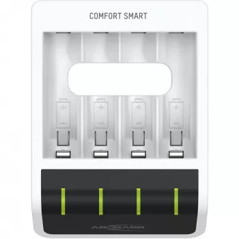 Baterijų įkroviklis Ansmann Comfort Smart buitiniams akumuliatoriams USB